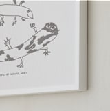 "Your Drawing: Landscape Custom Letterpress Print" - Custom Letterpress Print in Warm Gray by Minted - Frame Close-up