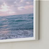 "Moody Atlantic" - Art Print in Lavender Sunrise by Kate Ross - Frame Close-up