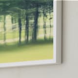 "Past the trees, Road Trip" - Art Print in Spring Chartreuse by Jacquelyn Sloane Siklos - Frame Close-up