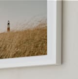 "Sankaty Lighthouse" - Art Print in Wheat by Chelsea Victoria - Frame Close-up