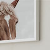 "Belgian Beauty" - Art Print in Chestnut by Robin Ott - Frame Close-up