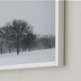 "Seeing Snow" - Art Print in Flurry by E Melko - Frame Close-up