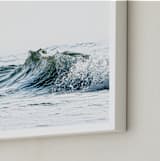 "Wave No. 1" - Art Print in Deep Sea by Deana Clement - Frame Close-up