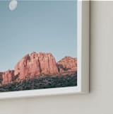"Arizona Sky" - Art Print in Sedona Red by Tania Medeiros - Frame Close-up