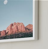 "Arizona Sky" - Art Print in Sedona Red by Tania Medeiros - Frame Close-up