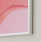 "Lily on the Edge" - Art Print in Coral by Kate Dailey - Frame Close-up