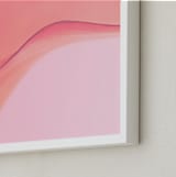 "Lily on the Edge" - Art Print in Coral by Kate Dailey - Frame Close-up