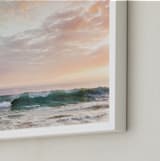 "Sorbet Surf I" - Art Print in sunset by Kamala Nahas - Frame Close-up