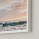 "Sorbet Surf I" - Art Print in sunset by Kamala Nahas - Frame Close-up
