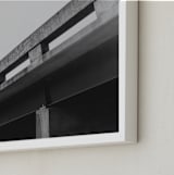 "Bridge Lines" - Art Print in Concrete by Brianne Larsen - Frame Close-up