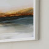 "Skiff" - Art Print in Marine Blue by Mya Bessette - Frame Close-up