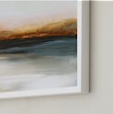 "Skiff" - Art Print in Marine Blue by Mya Bessette - Frame Close-up
