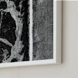 "Foam" - Art Print in Black & White by Stephanie Brown - Frame Close-up