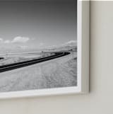 "Desert Route" - Art Print in Asphalt by Tania Medeiros - Frame Close-up