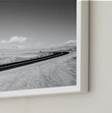 "Desert Route" - Art Print in Asphalt by Tania Medeiros - Frame Close-up