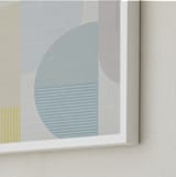 "Hustle Bustle" - Art Print in Neutral Natural by Jennifer Morehead - Frame Close-up