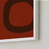 "Circle_08-01- A" - Art Print in Earthy Colors by Alain Castoriano - Frame Close-up