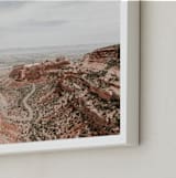 "Desert Horizon" - Art Print in Sand by Jamie Lollback - Frame Close-up