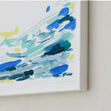 "Ocean Water Landscape" - Art Print in Cobalt by Katie Craig - Frame Close-up