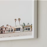 "Beach Houses" - Art Print in beach by Kamala Nahas - Frame Close-up