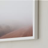 "Misty Tanzanian Mornings" - Art Print in Sandy Soft Terracotta by Lisa Sundin - Frame Close-up