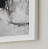 "At the Pond in Winter" - Art Print in Velvet Black by Jacquelyn Sloane Siklos - Frame Close-up