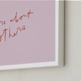 "obligation" - Art Print in Cotton Candy by Marabou Design - Frame Close-up