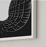 "Linjer 1" - Art Print in Copenhagen Gray by Kate Baird - Frame Close-up