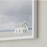 "on the range" - Art Print in mountain blue by Alicia Abla - Frame Close-up