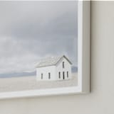 "on the range" - Art Print in mountain blue by Alicia Abla - Frame Close-up