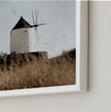 "Gavrilos" - Art Print in Santorini Blue by Heather Deffense - Frame Close-up