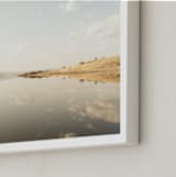 "Stillness of Day" - Art Print in Lake by David Michuki - Frame Close-up