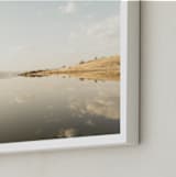 "Stillness of Day" - Art Print in Lake by David Michuki - Frame Close-up