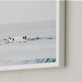 "Come On Baby Kick Them Daisies" - Art Print in Surfing Blues by Summer Strauch - Frame Close-up