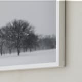 "Seeing Snow" - Art Print in Flurry by E Melko - Frame Close-up