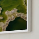 "Hierve el Agua Mexico" - Art Print in Lime by Elena Kulikova - Frame Close-up