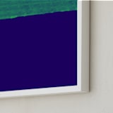 "Rustic Wall" - Art Print in Peacock Dance by cocooniu - Frame Close-up