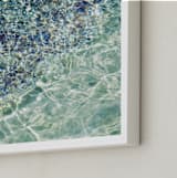 "Crystallize" - Art Print in Aqua by Whitley Williams - Frame Close-up