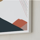 "Woven Women I" - Art Print in Pink by Multiple Artists - Frame Close-up