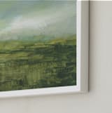 "Wide Open Spaces" - Art Print in Redwood County Green by Stacy Kron - Frame Close-up