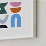 "Color Form" - Art Print in Pacific Blue by Ampersand Design Studio - Frame Close-up