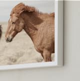 "BFF" - Art Print in Tan Brown by Irene Suchocki - Frame Close-up