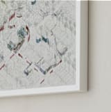 "Santa Monica Abstraction" - Art Print in Rich Red by Johnathon Smith - Frame Close-up