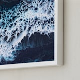 "Crash II" - Art Print in Deep Blue by Christa Dominguez - Frame Close-up