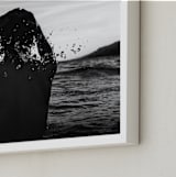 "Beach Boy" - Art Print in Black and white by Cade Cahalan - Frame Close-up