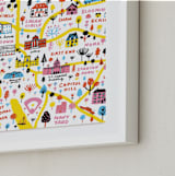 "I Love Washington D.C." - Art Print in Sunshine by Jordan Sondler - Frame Close-up