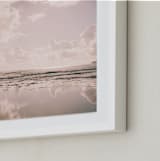 "Reflecting Clouds" - Art Print in Dusty Rose by Anna Western - Frame Close-up
