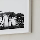 "Lands End" - Art Print in Black & White by Tania Medeiros - Frame Close-up