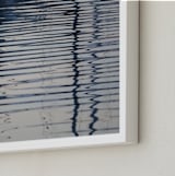 "Looking Glass" - Art Print in watery indigo blue by Sea and Sky - Frame Close-up
