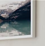 "Reflections in the Blue" - Art Print in Lake Blue by 1885 Atelier - Frame Close-up